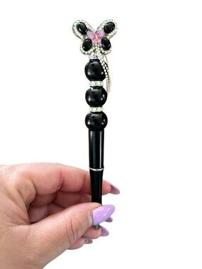 AB INKS HANDMADE EXPRESSIONS Handmade Black Butterfly Pen